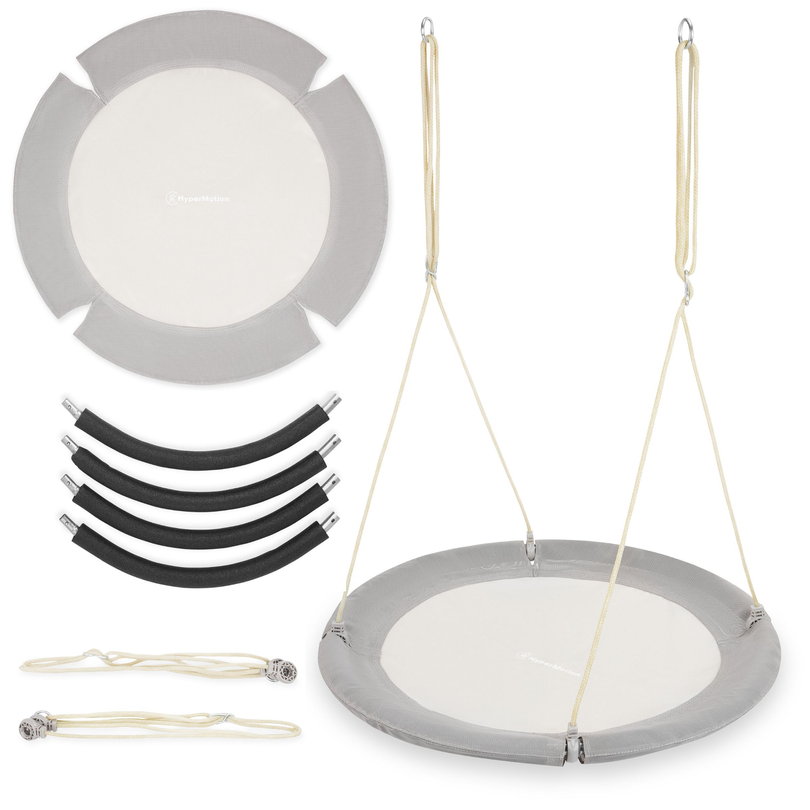 Huśtawka bocianie gniazdo HyperMotion - średnica 100 cm, kolor szary