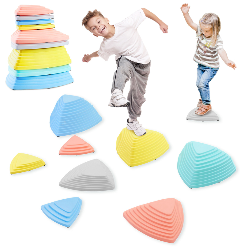 Kamienie balansujące kolorowe - 9 sztuk