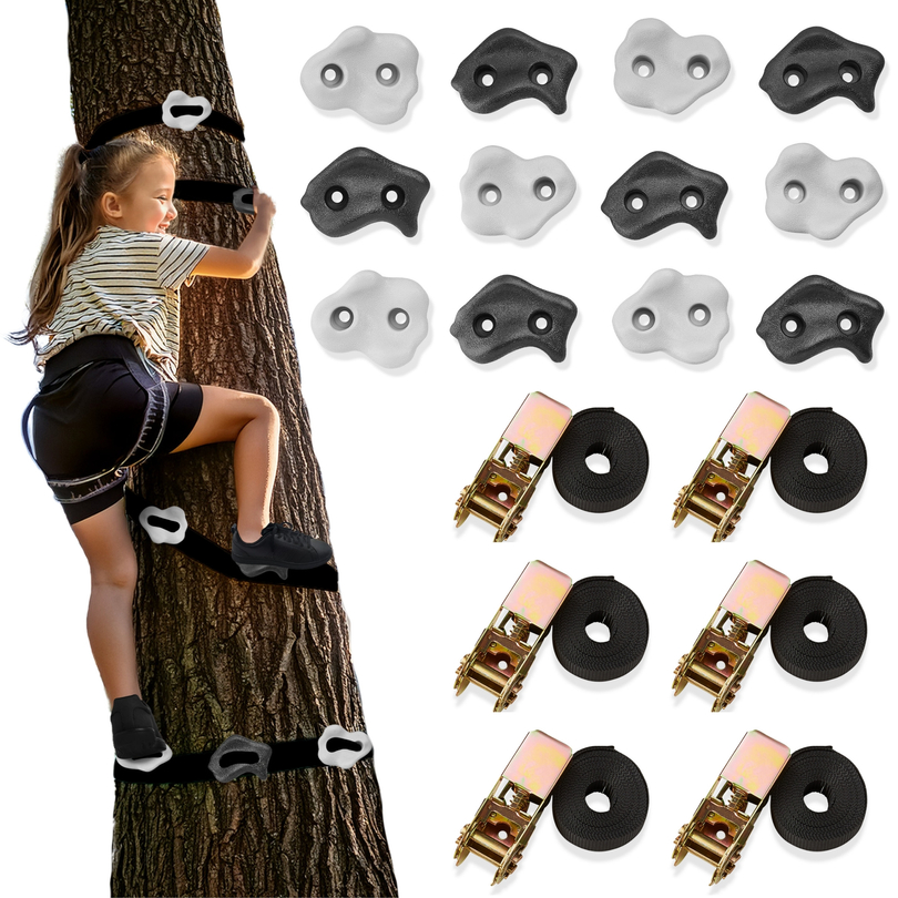 Zestaw do wspinaczki po drzewach HyperMotion - 18 elementów